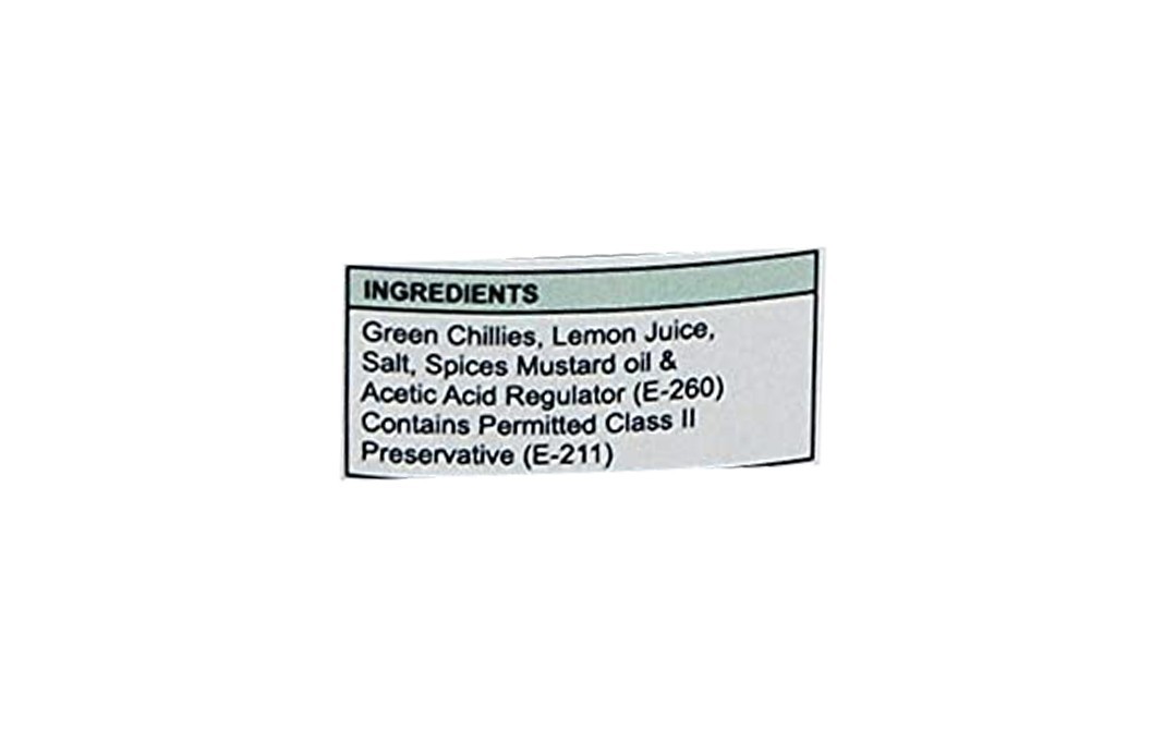 Favor8 Green Chilli Pickle    Jar  350 grams